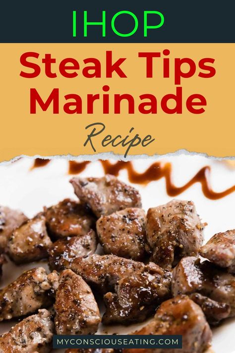 Steak tips with a sprinkle of herbs Steak Tip Marinade Recipes, Top Sirloin Steak Marinade, Steak Tips Marinade, Ihop Sirloin Tips Recipe, Ihop Steak Tips Recipe, Sirloin Steak Marinade, Steak Tip Marinade, Steak Tips Recipe, Dips Recipes