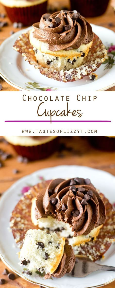 Chocolate Frosting Easy, Chocolate Chip Cupcakes Recipe, Homemade Cupcake Recipes, Buttercream Frosting For Cupcakes, Chocolate Cake From Scratch, Chocolate Chip Cupcakes, Easy Cupcake Recipes, Homemade Cupcakes, Chocolate Buttercream Frosting