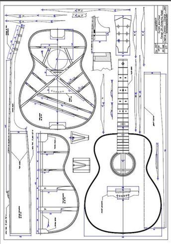 Picture of Literature & Plans Build Your Own Guitar, Box Design Templates, Acoustic Guitar Case, Music Instruments Guitar, Luthier Guitar, Guitar Diy, Telecaster Guitar, Guitar Kits, Handmade Guitar