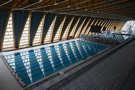 Gallery of Palace Of Water Sports In Kazan / SPEECH Architectural Office - 11 Olympic Pool, Sports Facility Architecture, Pool Architecture, Leisure Centre, Aquatic Center, Swimming Pool Architecture, Sport Center, Architecture Panel, Sports Center