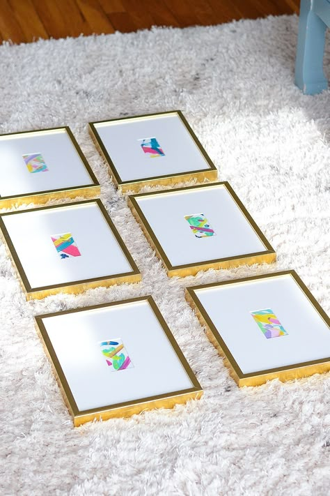 Confetti Bars, Cuadros Diy, Framing Ideas, Custom Frames, Custom Picture Frame, Book Nook, Small Frame, Small Art, Decor With Pictures