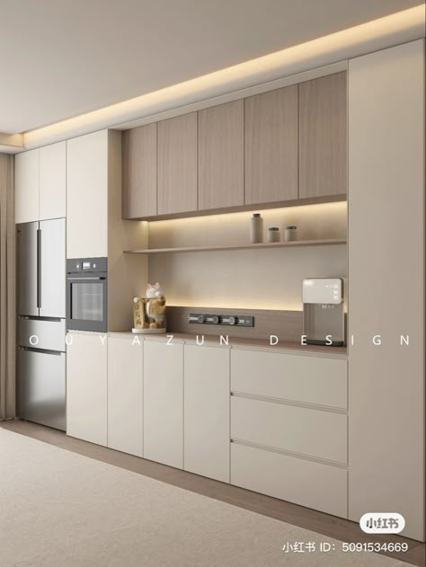 Kitchen Ideas Modern Luxury 2024, Kitchen Cabinet Ideas Modern, Model Dapur, Minimal Kitchen Design, Desain Pantry, Kabinet Dapur, Modern Kitchen Interiors, Kitchen Interior Design Decor, Kitchen Interior Design Modern