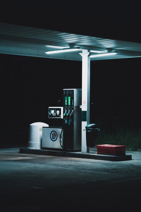 … photo by Justin Chiron (@justinchrn) on Unsplash Gas Station Pictures, Cinderblock Wall, Station Pictures, Writing Songs Inspiration, Minecraft Houses Survival, The Wraith, Pompe A Essence, Live Or Die, Free Gas