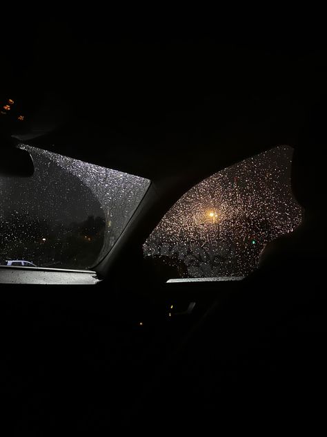 Rain In Car Aesthetic, Inside A Car At Night, Rainy Car Ride Aesthetic, Late Night Car Rides Aesthetic, Car Rain Aesthetic, Night Car Ride Aesthetic, Rainy Night Car, Rain In Car, Pink G Wagon