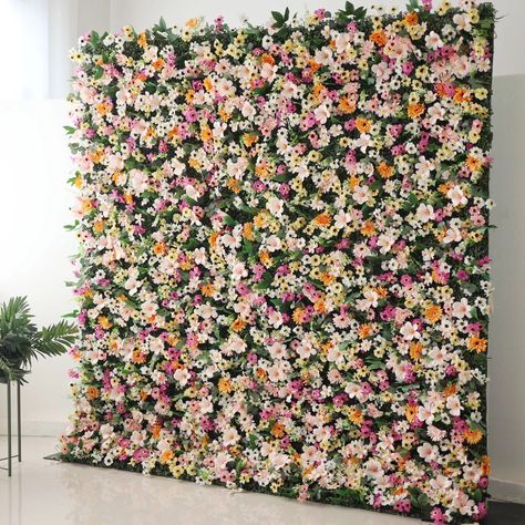 Handmade Background, Wedding Photo Background, Curtain Flower, Wooden Garden Bed, Artificial Flower Wall, Floral Party Decorations, Flower Backdrop Wedding, Decor Stand, Flower Wall Wedding