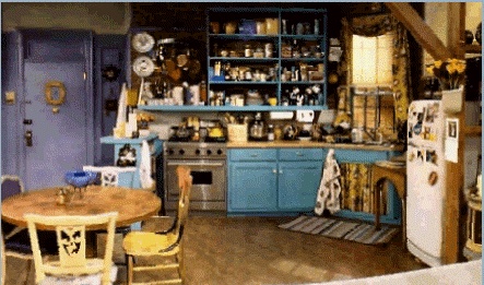 Monica's Kitchen! Friends Apartment, Jessica Day, Apartment Goals, Friends Series, Friends Set, I Love My Friends, Upper West Side, Future Apartment, Dream Apartment