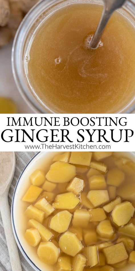 Ginger Syrup Recipe, Ginger Tea Recipe, Ginger Syrup, Ginger Recipes, Cold Remedies, Syrup Recipe, Healing Food, Homemade Remedies, Natural Health Remedies