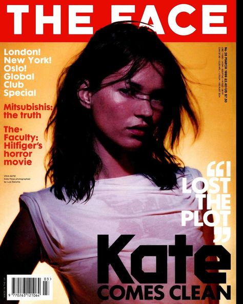 Scanned Fashion World on Instagram: “(Scanned Cover Story) Cover Story: ‘The Kate Review’ Model: #KateMoss Photographer: #LuisSanchis Scanned from The Face March 1999” Kate Moss Magazine, Trey Taylor, Face Magazine, Kate Mess, The Face Magazine, Edward Furlong, Miss Moss, Forbes Magazine, 90s Supermodels