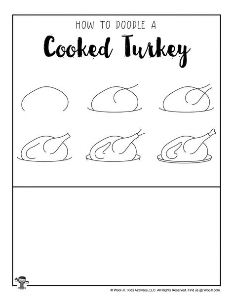 Thanksgiving Drawings Ideas, Thanksgiving Doodles Easy Step By Step, How To Draw Thanksgiving Things, Turkey Doodle Easy, Thanksgiving Drawings Doodles, How To Draw A Turkey, Thanksgiving Doodles Easy, Cute Thanksgiving Drawings, Simple Turkey Drawing