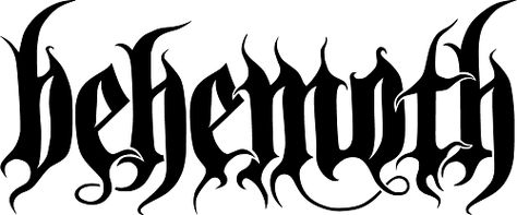 Behemoth ×  𓆉︎ 𓃰 𓄁  𓃟 ☃︎ ⚠︎ Vest Reference, Metal Font Tattoo, 90s Typography, Symbols That Represent Strength, Behemoth Band, Heavy Metal Font, Demon Logo, Black Metal Font, Metallic Font