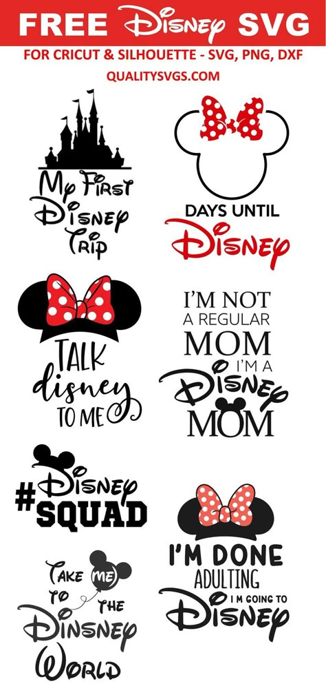 FREE Disney Vacation SVG Files | Diy disney shirts, Disney font free, Cricut free Free Disney Svg Files For Cricut 2022, Disney Family Svg Free Files, Svg Free Files For Cricut Disney, Disney Trip Svg Free, Free Disney Svg Files Silhouette Cameo, Disney 2023 Svg Free, Disney Designs For Cricut, Free Disney Fonts For Cricut, Disney Family Shirts Svg Free