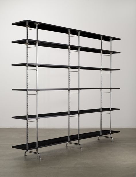 Marcel Breuer. Room Divider / Bookshelf. 1932–1935 Room Divider Bookshelf, Divider Bookshelf, Freestanding Shelves, Bauhaus Interior, Bauhaus Furniture, Marcel Breuer, The Bauhaus, Shelving Systems, Steel Furniture