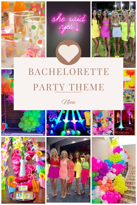 Electric Love Bachelorette Party, Colorful Bachelorette Theme, Electric Love Bachelorette, Neon Bachelorette Party, Neon Pool Parties, Bach Bash, Mexico Bachelorette, Bachelorette Inspo, Bachelorette Bachelor Party