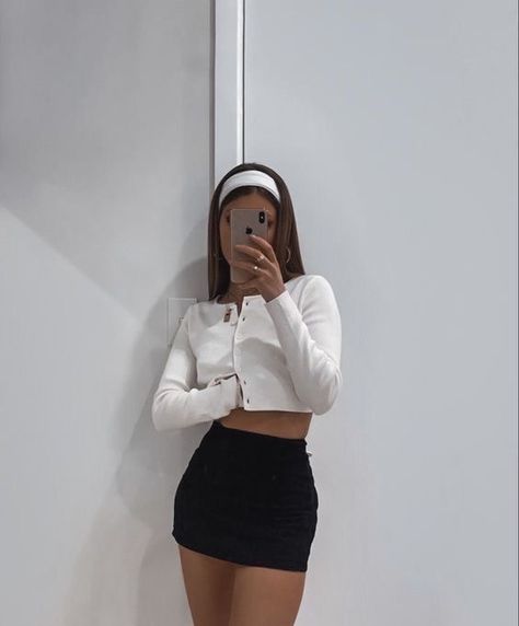 Mirror, Skirt, Black