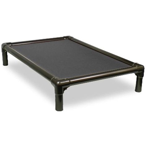 Kuranda Walnut PVC Chewproof Dog Bed - Large (40x25) - Ballistic Nylon - Smoke * You can find more details by visiting the image link. (This is an affiliate link) Pvc Frame, Bed Support, Elevated Dog Bed, Dog Joints, Elevated Bed, Cool Dog Beds, Orthopedic Dog Bed, Dog Bed Large, Dog Pet Beds