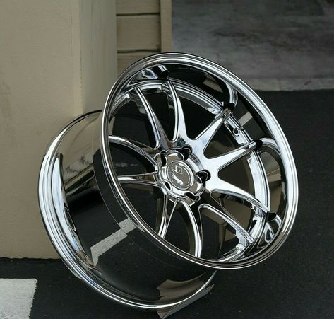 19x11 Aodhan DS02 Wheels 5x114.3 +22 Vacuum Chrome Deep Lip 19 Inch Rims Set 4 · $1,034.10 Chrome Rims For Cars, Chrome Rims, Car Wheels Rims, Rims For Cars, Chrome Wheels, Car Ideas, First Car, Car Stuff, Car Wheels