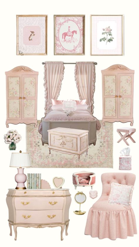 Pink Bedroom | Girly Bedroom | Feminine Bedroom | Coquette Bedroom Decor | Princes Bedroom | Girly Decor | Shabby Chic Bedroom Decor | LoveShackFancy Bedroom Couqutte Aesthetic Bedroom, Pink Rococo Bedroom, Girls French Bedroom, Pink French Country Bedroom, Loveshackfancy Aesthetic Bedroom, Coquette Room Aesthetic Ideas, Marie Antoinette Aesthetic Bedroom, Pink Royal Bedroom, Loveshackfancy Room