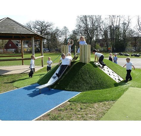 Artificial Grass Backyard, Church Playground, Playgrounds Architecture, Play Garden, Sensory Garden, Children Park, School Playground, Natural Playground, Playground Design