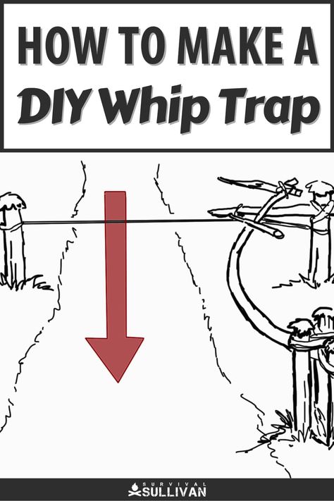 Whip traps are easy to craft from natural or scavenged materials, and capable of bringing down big game. Learn to make one here. #whiptrap #traps #survival Survival Aesthetic, How To Make Traps, North Vietnamese Army, Booby Traps, Off Grid Survival, Survival Prep, Bushcraft Skills, Bush Craft, Survival Life Hacks