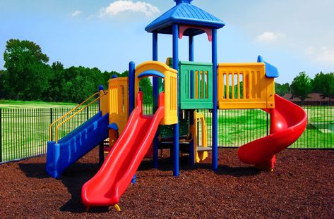 ensuring a dry playing surface even after a heavy Black Rubber Mulch, Playgrounds Ideas, Outdoor Flooring Options, Playground Rubber Mulch, Playground Mulch, Playground Ideas For Kids, Backyard Playground Landscaping, Church Playground, Kid Playground