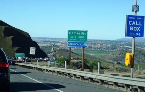 Going down the Conejo Grade from Newbury Park to Camarillo today. Westlake Village California, Ventura County California, City Signs, Vans California, Oxnard California, Camarillo California, California Roadtrip, Highway 101, Fruit Crate Label