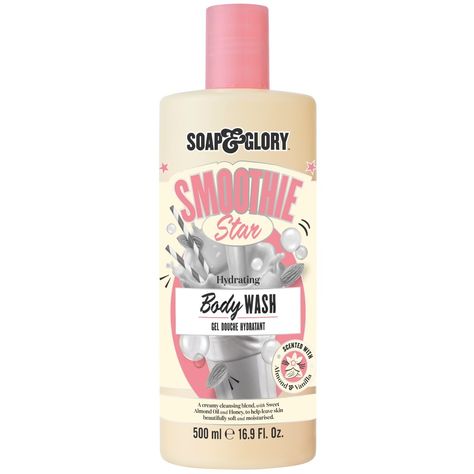 Smoothie Star Moisturising Shower Gel | Bath & Body Care | Soap & Glory Strawberry Skin, Soap Glory, Camouflage Makeup, Neutrogena Makeup Remover, Wishlist 2022, Glazed Donut, Neutrogena Makeup, Soap And Glory, Shower Soap