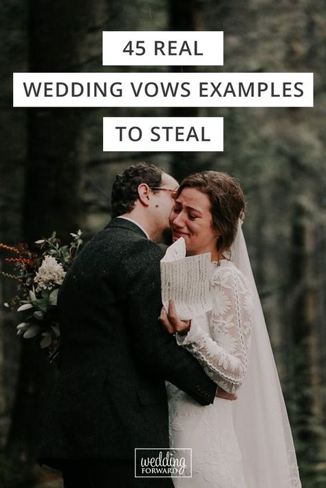 Must Have Wedding Ideas, Fill In The Blank Wedding Vows, Vow Ideas How To Write, Good Wedding Vows, Wedding Vows From Bride To Groom, Vows To Him Wedding, Mens Wedding Vows, Spring Wedding Dresses With Sleeves, Non Traditional Vows