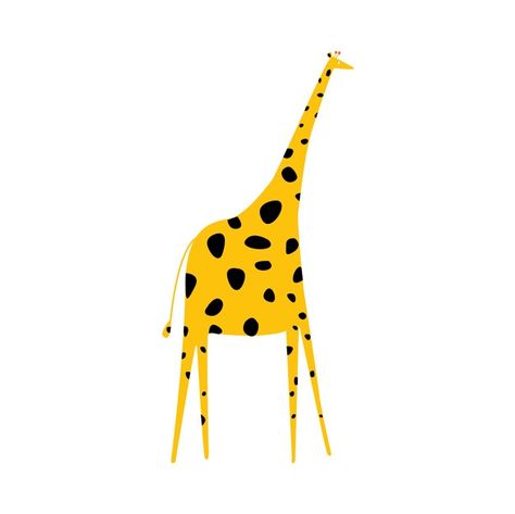 Giraffe Illustration, Bad Drawings, Children's Illustration, A Giraffe, Kids Artwork, Kids Poster, Giraffes, Pottery Painting, 로고 디자인