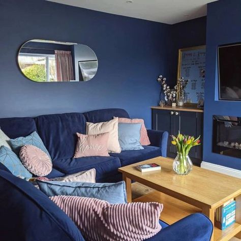 Photo of color Dulux 50BB 08/171 Sapphire Salute Sapphire Paint Color, Sapphire Salute Dulux Paint, Sapphire Salute, Dulux Sapphire Salute, Sapphire Salute Living Room, Dulux Blue Paint, Dulux Blue, Deep Blue Paint, Dulux Paint Colours