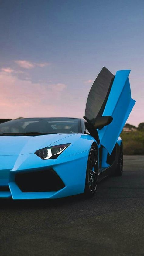 Car Stunt, Blue Lamborghini, Expensive Sports Cars, Sports Cars Lamborghini, Top Luxury Cars, Lovely Car, Lamborghini Veneno, Gt Cars, Lamborghini Cars