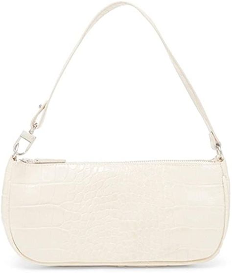 Barabum Retro Classic Crocodile Pattern Clutch Shoulder Baguette Bag with Zipper/Magnetic Closure for Women(White): Handbags: Amazon.com 2000s Party, Perfect Lady, Crocodile Pattern, Bag With Zipper, Ladies Clutch, Chic Bags, Mini Purse, Tote Handbag, Small Shoulder Bag