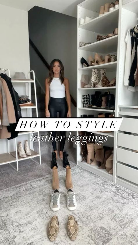 Faux Leather Leggings Outfit Winter, Faux Leggings Outfit, Leather Leggings Outfit Night Going Out, Leather Leggings Outfit Fall, Leather Leggings Outfit Night, Leather Leggings Outfit Winter, Leather Leggings Casual, How To Style Leather Leggings, Leggings Work Outfit