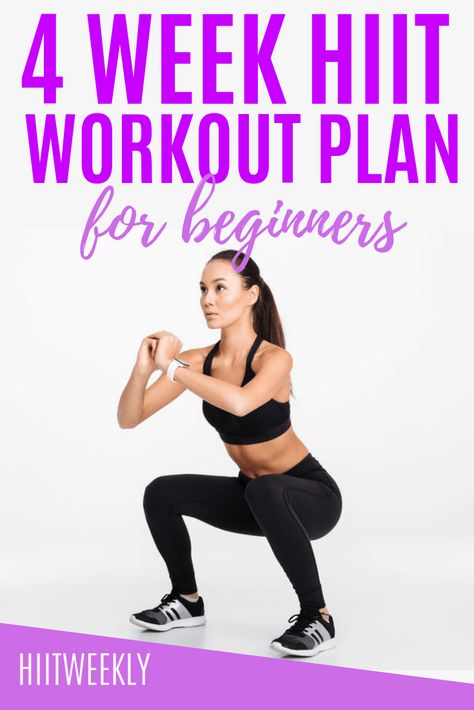 Hiit Workouts At Home, Hit Workout, Hiit Workouts Fat Burning, 4 Week Workout Plan, Hiit Workout Plan, Hiit Workouts For Men, Fitness Before After, Home Hiit, Workout Morning