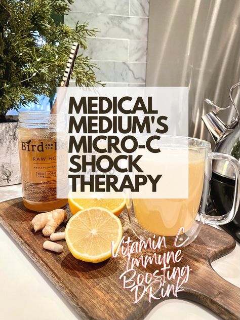 Vitamin C Booster Drink AKA Medical Medium's Micro-C Shock Therapy - her healthy style Glowing Green Smoothie, Shock Therapy, Celery Juice Benefits, Endo Diet, Gut Health Diet, Inflammation Diet, Gut Healing Recipes, Gut Health Recipes, Healthy Style