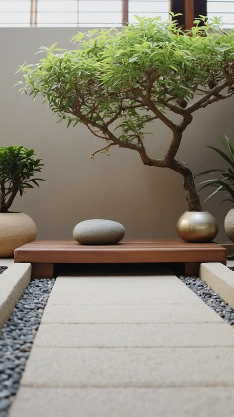 Discover serene zen garden ideas for creating a peaceful and stylish outdoor or indoor meditation space Explore Japanese design elements alongside modern small design inspirations perfect for DIY backyards Modern Zen Garden Design, Japanese Garden Design Modern, Jardin Zen Interior, Small Japanese Garden Ideas, Zen Backyard Ideas, Japandi Garden, Japanese Courtyard Garden, Zen Backyard, Juhu Beach