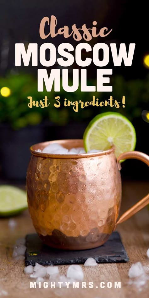 Moscow Mule Recipe Classic, Popular Drink Recipes, Moscow Mule Recipe, Moscow Mules, Mule Cocktail, Mule Recipe, Popular Drinks, Copper Mugs, Winter Cocktails