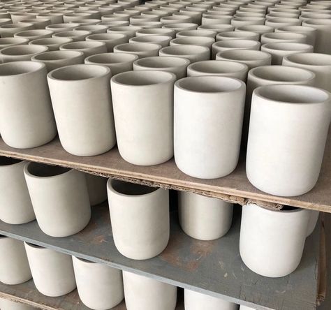 Ceramic Candle Jars, Cement Candle Jar, Ceramic Candle Vessel, Cement Candle Vessel, Candle Vessels Wholesale, Unique Candle Vessels, Concrete Candle Jars, Candle Vessel Ideas, Concrete Candle Vessels