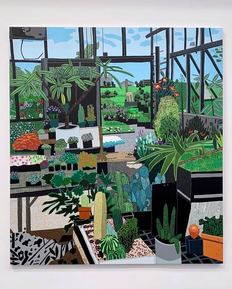 Jonas Wood, Plants Art, Los Angeles Artist, Plant Art Print, Art Friend, Wood Room, Types Of Painting, Plant Art, Large Painting