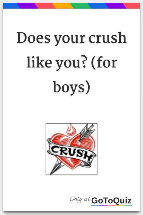 "Does your crush like you? (for boys)" My result: Yes she does! Do You Love Me Yes Or Yes, What Do Boys Do When They Have A Crush, How To Know If She Likes You, What To Do When You Like A Boy, Does Your Crush Like You, Does My Crush Like Me Back, How Do I Tell My Crush I Like Him, What To Do When You Have A Crush, When Your Crush Likes You Back