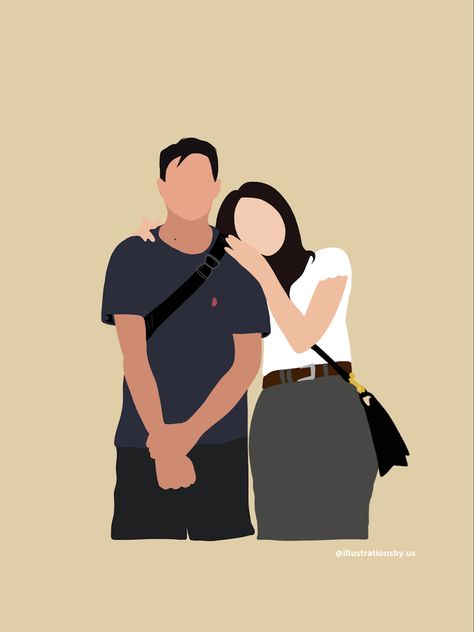 Couple Illustrations, Diy Tableau, Faceless Portraits, Minimal Illustration, Drawings For Boyfriend, Portrait Artwork, Creative Friends, Faceless Portrait, Me And Bae