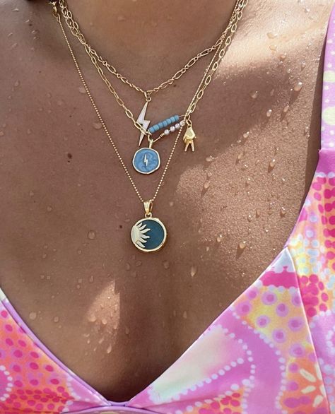 Surf Jewelry Necklaces, Gold Beachy Jewelry, Beachy Necklace, Surf Jewelry, Beachy Jewelry, Spend Money, Summer Mood, Jewelry Accessories Ideas, Dope Jewelry