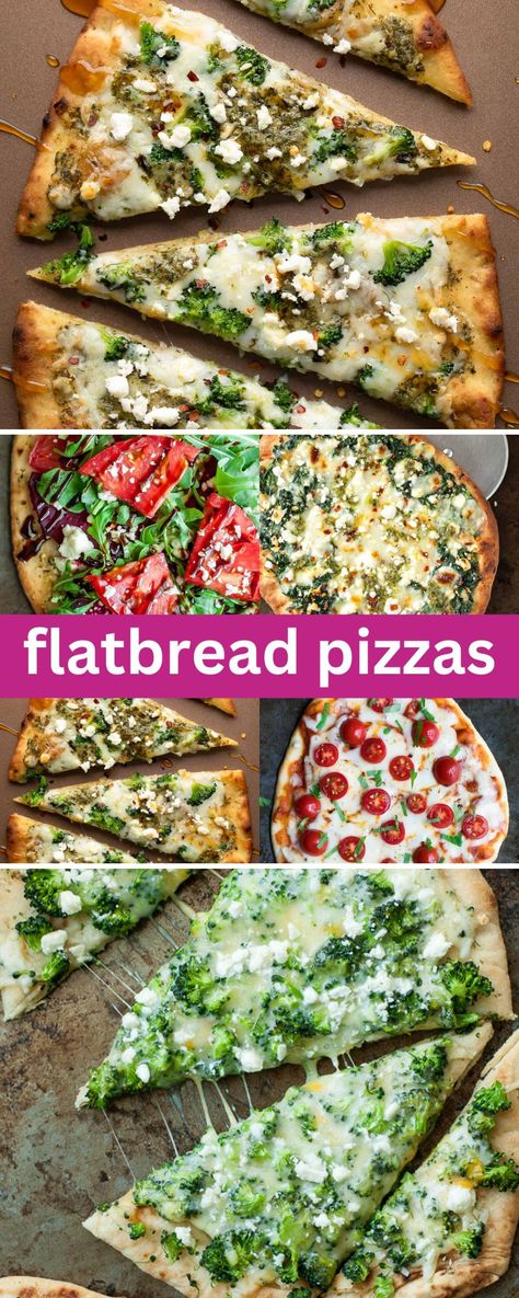 flatbread pizza photo collage Fancy Flatbread Pizza, Flatbread Recipes Vegetarian, Flatbread Pizza Recipes Vegetarian, Pesto Naan Flatbread, Elevated Pizza Recipes, Olive Oil Pizza Recipes, Flatbread Recipe Pizza, Bruschetta Flatbread Pizza, Unique Flatbread Recipes