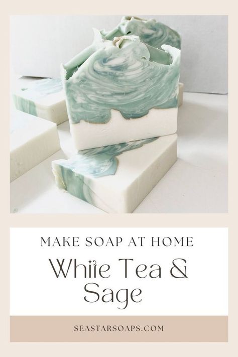 Homemade Soaps With Essential Oils, Soap Making Techniques, Vegan Soap Recipe Diy, Diy Soap Designs, Sage Soap Recipe, Gardeners Cold Process Soap Recipe, Homemade Soap Recipes Cold Process, Soap Embeds Ideas, Soap Tutorial Videos