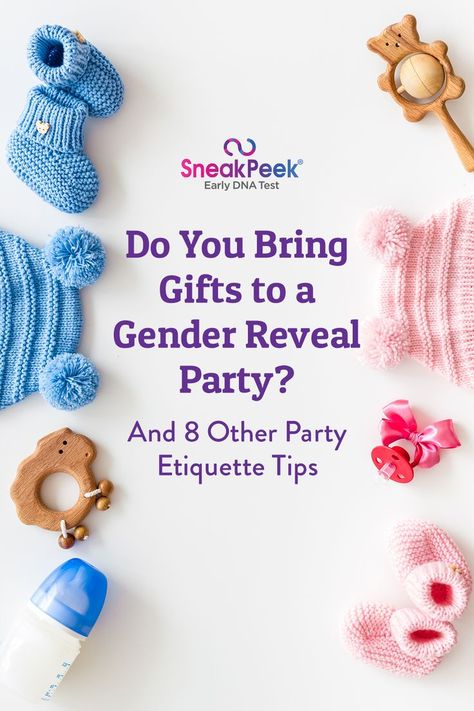 Gender reveal parties have become synonymous with balloon boxes, confetti cannons, smoke bombs, and streamers. The anticipation of finding out a baby’s gender, coupled with unique and creative reveal ideas, make for a thrilling event for expectant parents and their loved ones and friends. Do you bring a gift to a gender reveal party? To better prepare yourself, check out some of our favorite gender reveal gift ideas, as well as 8 other helpful party etiquette tips. Gender Reveal Gift Ideas, Baby Gender Reveal Ideas, Unique Gender Reveal Party Ideas, Gender Reveal Party Gifts, Party Etiquette, Balloon Boxes, Gender Reveal Unique, Gender Reveal Gifts, Gender Reveal Ideas