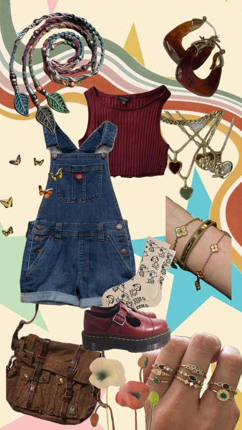 #outfitinspo #vibes #nature #vintage #books #art #fitcheck #fitinspo #fit #outfitinspiration #outfit #outfits #red #funky Vintage Artsy Outfit, Artsy Outfit, Nature Vintage, Earthy Outfits, Hippie Style Clothing, Thrifted Outfits, Normal Clothes, Funky Outfits, Quirky Fashion