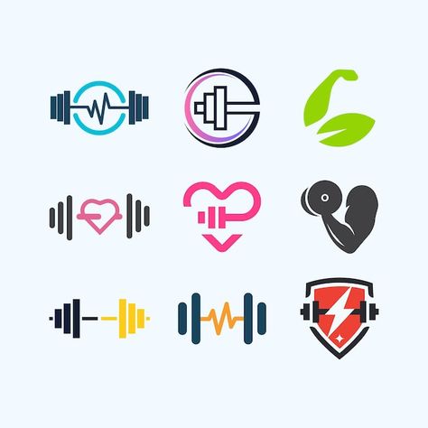 Fitness Symbols Icons, Fitness Apparel Logo, Gym Logo Design Ideas Style, Gym Logos Ideas, Fit Logo Design, Fitness Marketing Ideas, Fitness Logo Design Ideas, Gym Logo Ideas, Gym Logo Design Ideas