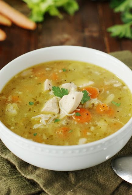 Leftover Chicken Soup, Roast Chicken Soup, Autumn Soups, Rotisserie Chicken Recipes Leftover, Rotisserie Chicken Soup, Garlic Carrots, Chicken Broth Recipes, Broiled Chicken Breast, Chicken Breast Crockpot Recipes