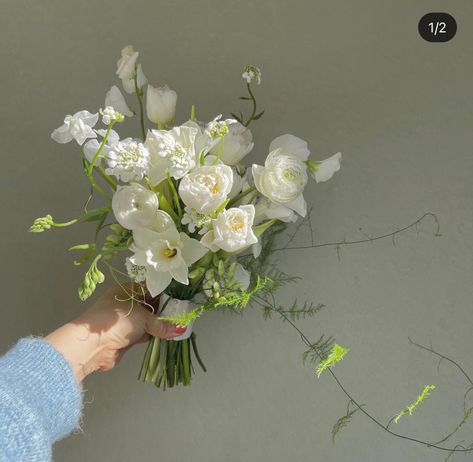 Flowers White Bouquet, Green White Bridal Bouquet, Small Bride Bouquet Simple, All White Floral Bouquet, Civil Ceremony Bouquet, Wedding Bouquets Simple Elegant, Modern Bridal Bouquet Simple, Minimal Bride Bouquet, Mini Bouquet Bride