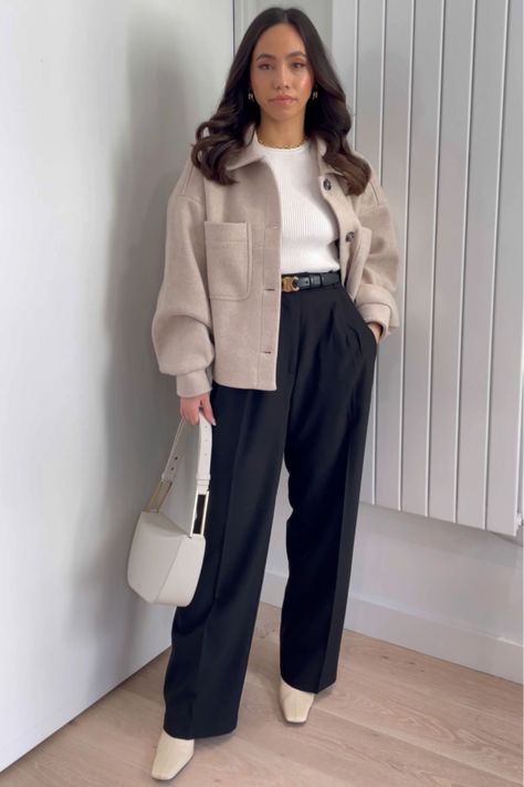 Elegant Belt curated on LTK Curvy Work Outfit, Curvy Winter Outfits, Autumn Outfits Curvy, Corporate Girly, Office Ootd, Office Fits, Corporate Baddie, Smart Casual Work Outfit, Jacket Outfit Women