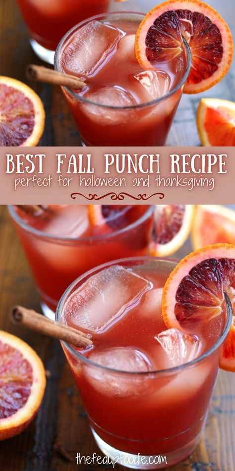 With cranberry juice, cinnamon, and citrus juice this is the Best Fall Punch. Easy to make and always a favorite. #BestFallPunchRecipe #FallCranberryPunch #FallNonAlcoholicDrinksPunchRecipes #EasyFallPunch #FallThemedPunch #FallTeaPunch #ThanksgivingFallPunch The Best Fall Punch, Thanks Giving Drinks Non Alcoholic, Fall Punch Ideas Non Alcoholic, Fun Thanksgiving Drinks Non Alcoholic, Thanksgiving Juice Recipes, Best Fall Punch Recipe, Thanksgiving Boozy Punch, Spiced Punch Recipes, Nonalcoholic Fall Punch